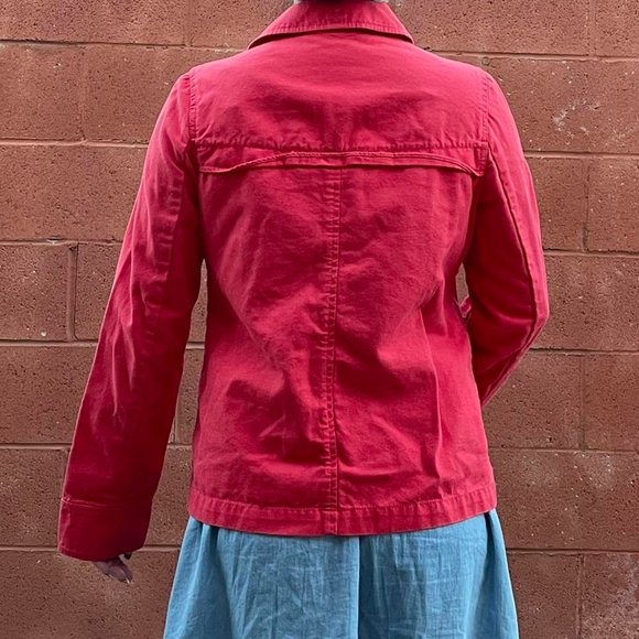 Red pink double breasted jacket - Picture 2 of 4